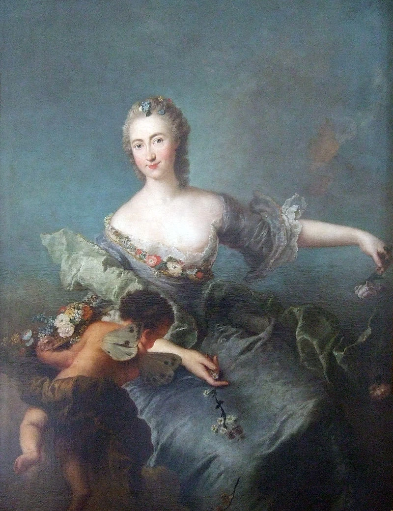 Ritratto di Louise Albertine Freifrau von Grappendorf nel ruolo di Flora